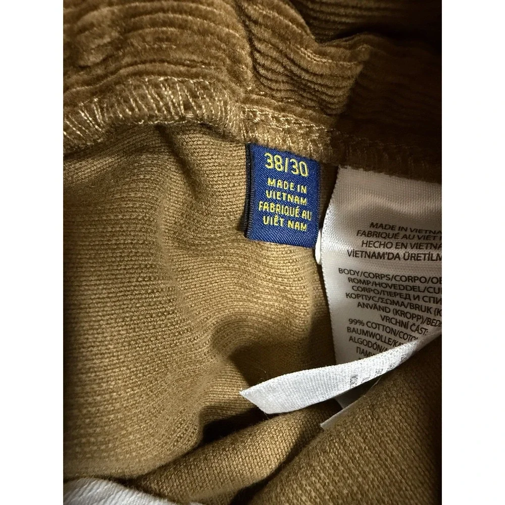 Men's Polo Ralph Lauren Varick Slim Straight Stretch Corduroy Pants Size 38x30